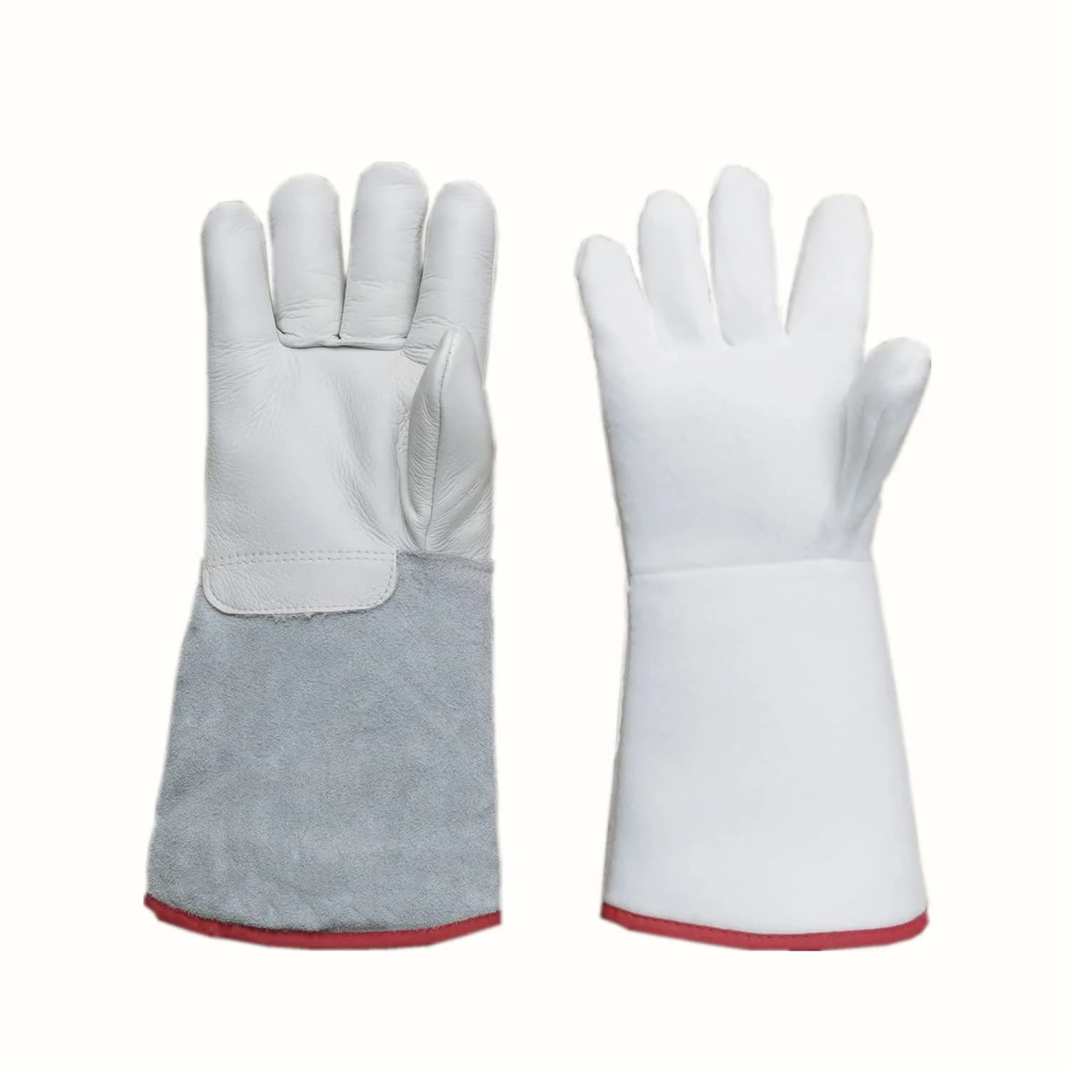 Inf-way White Mid Arm Length/13.8" Cryogenic Gloves - Certified for Extreme Cold Protection - main product image