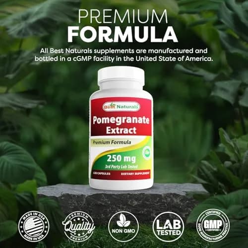 Best Naturals Pomegranate Extract 250 mg 120 Capsules | Antioxidant Support for Adults in India thumbnail 5