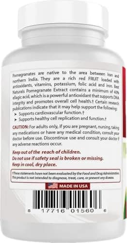 Best Naturals Pomegranate Extract 250 mg 120 Capsules | Antioxidant Support for Adults in India thumbnail 7