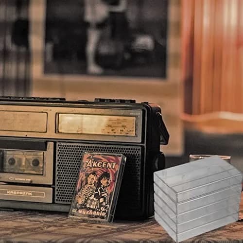 Evelots Cassette Tape Storage Case, Holds 25 Tapes, Clear Plastic | Protects Music Collection from Dust & Scratches thumbnail 5