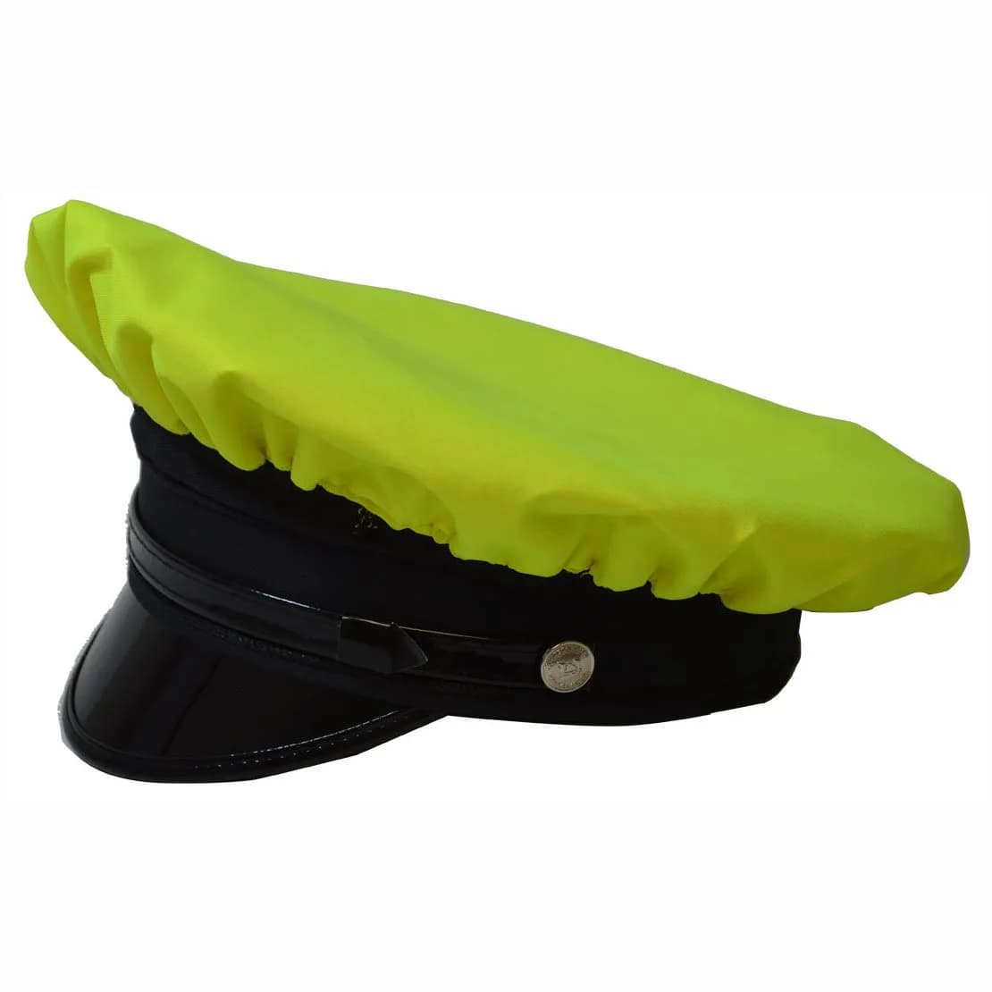 Petra Roc Reversible Rain Cap for Officer Hats | Waterproof, Lime/Black, One Size