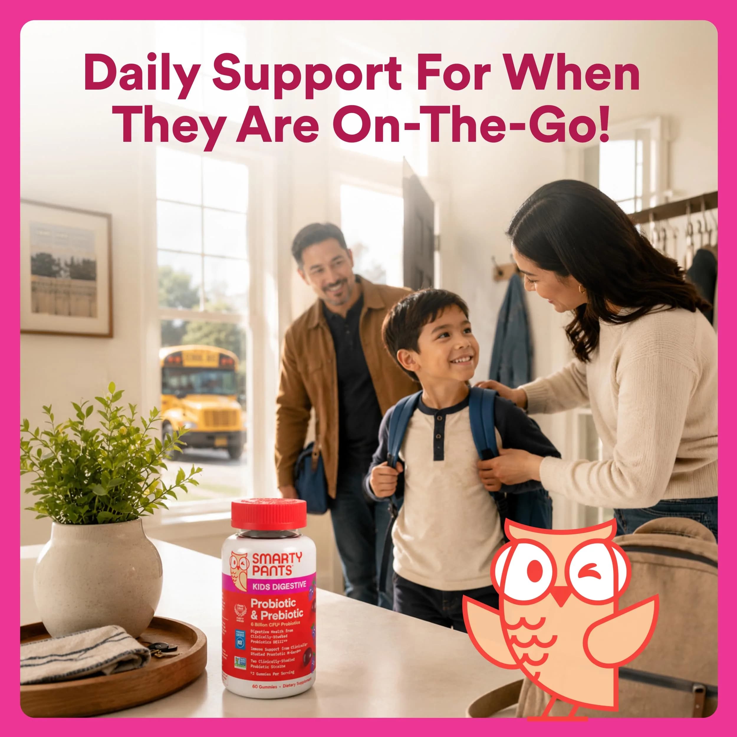 SmartyPants Kids Probiotic & Prebiotic Gummies Grape 60 Count (30 Day Supply) | Clinically Studied for Digestive & Immune Support - view 9
