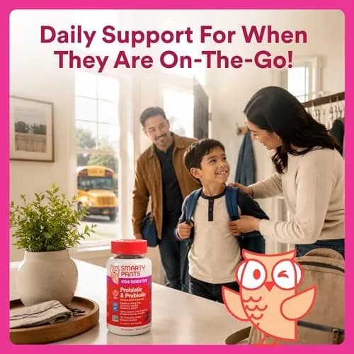 SmartyPants Kids Probiotic & Prebiotic Gummies Grape 60 Count (30 Day Supply) | Clinically Studied for Digestive & Immune Support thumbnail 9