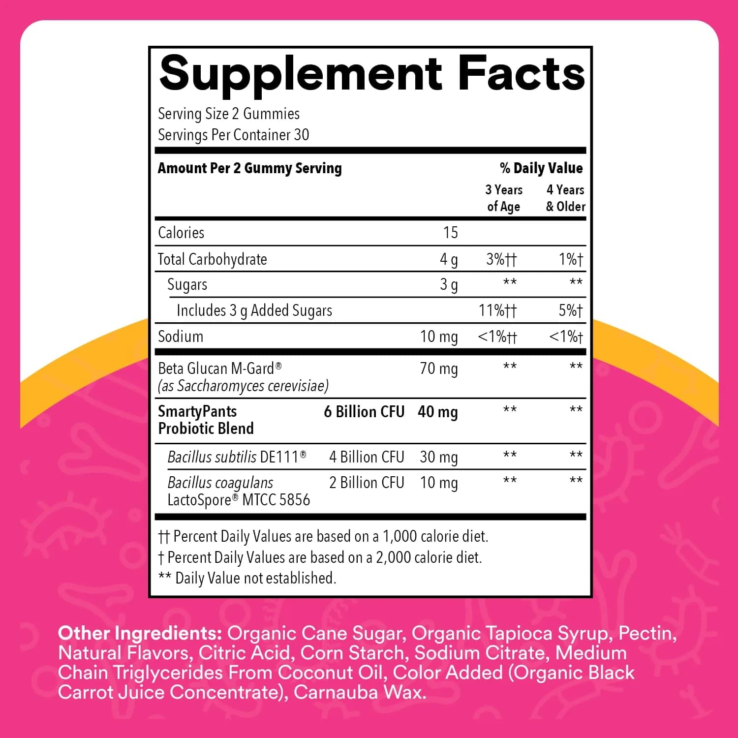 SmartyPants Kids Probiotic & Prebiotic Gummies Grape 60 Count (30 Day Supply) | Clinically Studied for Digestive & Immune Support - view 3
