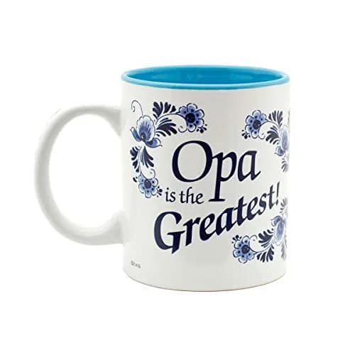 Essence of Europe Gifts Blue Ceramic Coffee Mug 355ml (12 oz) | Opa is the Greatest thumbnail 4