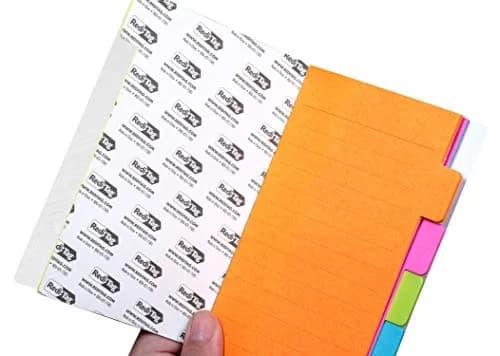 Redi-Tag Divider Sticky Notes 4" x 6" (120 Ruled Notes, 2 Books Per Pack) | Tabbed Lined Notepads for School, Home, Office thumbnail 6