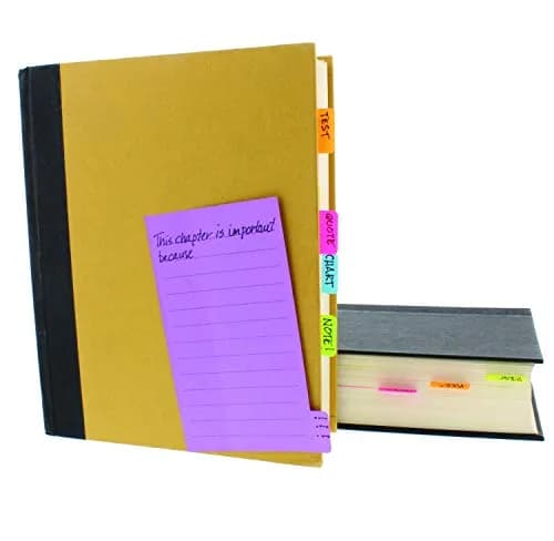 Redi-Tag Divider Sticky Notes 4" x 6" (120 Ruled Notes, 2 Books Per Pack) | Tabbed Lined Notepads for School, Home, Office thumbnail 3