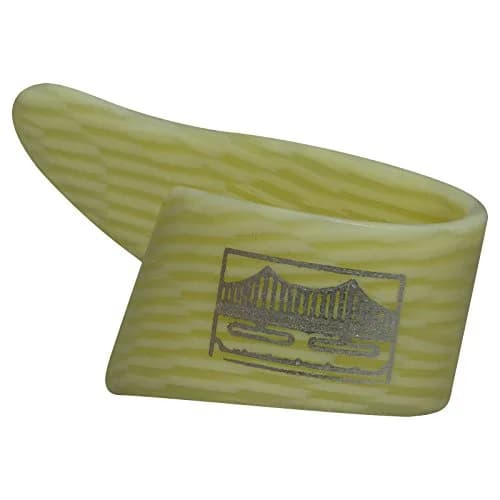 Golden Gate GP-12-4PK Grained Ivoroid Thumb Picks Small | Durable Vintage Guitar & Banjo Picks thumbnail 1