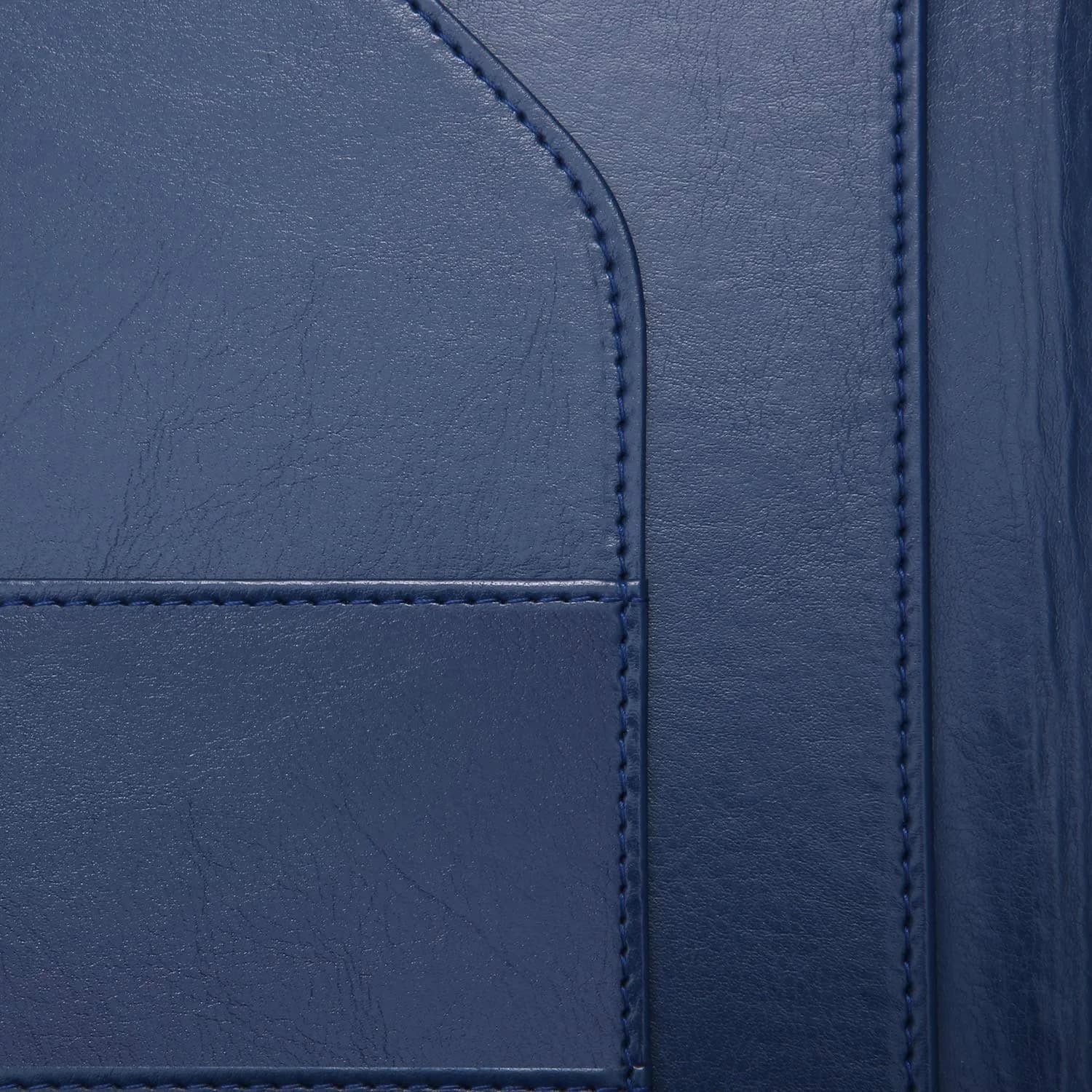 Mymazn Blue Faux Leather Padfolio Clipboard Folder Portfolio with Cover for A4 & Letter Size Refillable Writing Notepad | Holds 50 Sheets - view 4