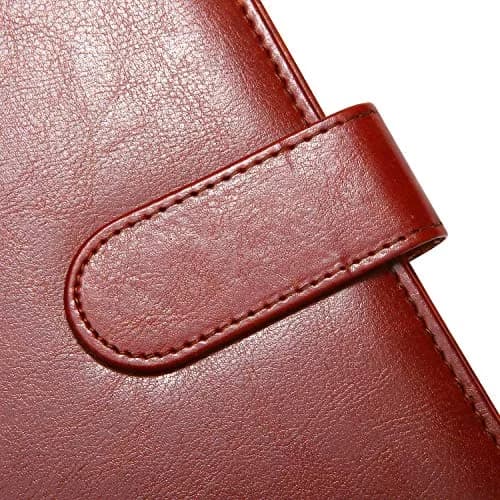 Mymazn Faux Leather Padfolio with Clip for Letter & A4 Size, Brown | Professional Business Organizer thumbnail 5