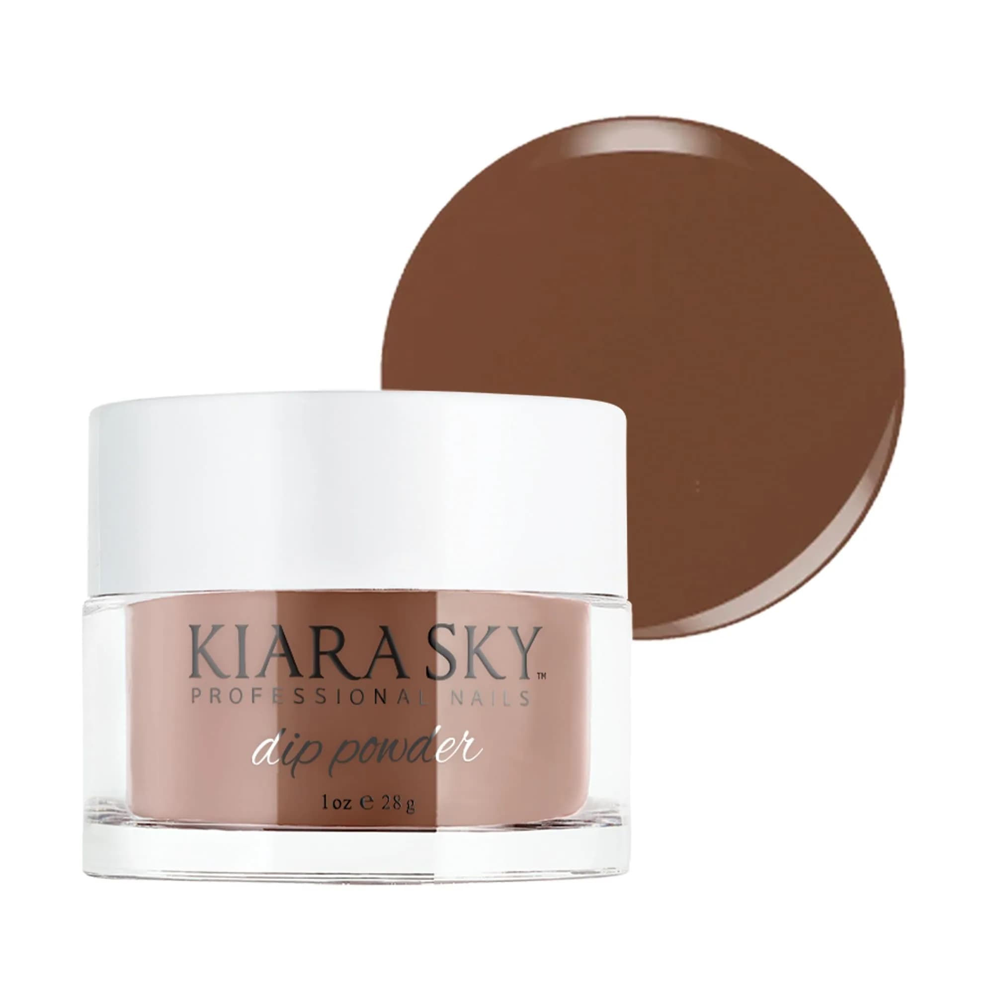 Kiara Sky Dip Powder Brown Tones 1 oz | Long-Lasting, Chemical-Free Nails - main product image