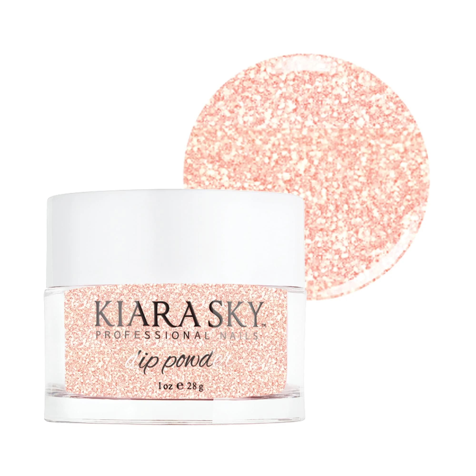 Kiara Sky Dip Powder Pink Tones 1 oz | My Fair Lady Glitter for Natural & French Nails - main product image