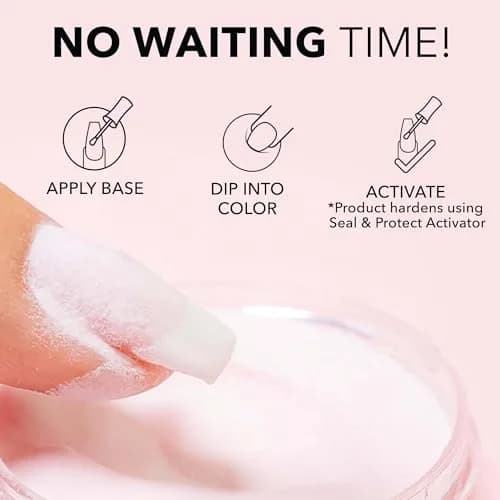 Kiara Sky Dip Powder Pink Tones 1 oz | My Fair Lady Glitter for Natural & French Nails thumbnail 5
