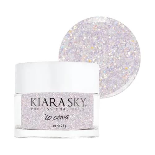 Kiara Sky Dip Powder-SWEET PLUM 1 Ounce | Glitter Plum Nail Art & Strengthening thumbnail 1