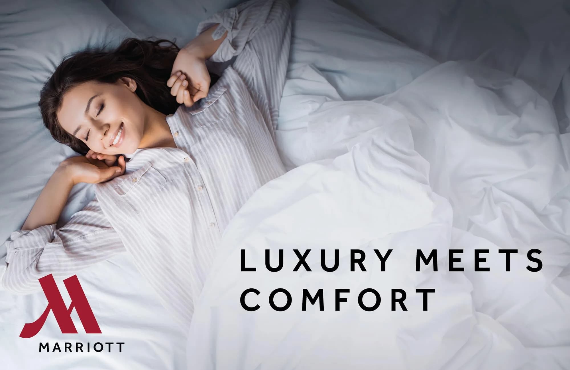 Marriott Luxury Hotel Pillows (2-Pack) | Hypoallergenic Feather & Down for Side & Back Sleepers | 50.8cm x 66cm (20" x 26") - view 2