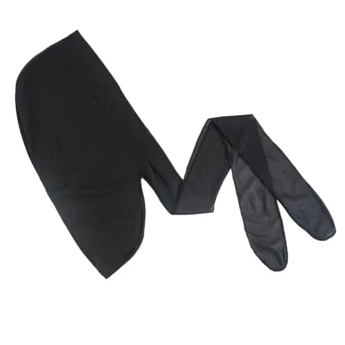 WAV ENFORCER Premium Do-Rag Black | Breathable, Moisture Lock, Extra-Large Band (70-120 chars) thumbnail 1