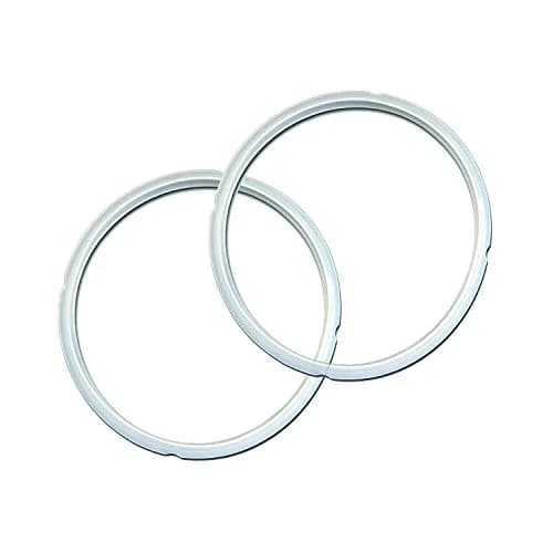 Instant Pot Clear Silicone Sealing Rings 2-Pack (6L/5Qt) | Genuine Parts for Pressure Cooker Safety thumbnail 1