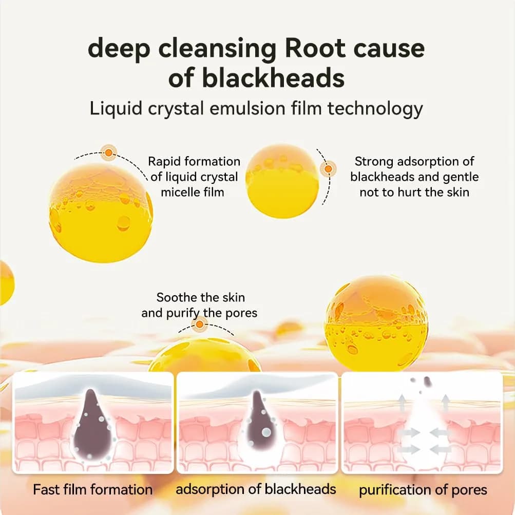 LANBENA Blackhead Remover Mask Charcoal Peel Off Mask 125ml (4.23 Fl Oz) | Deep Cleansing Pore Minimizer - view 7