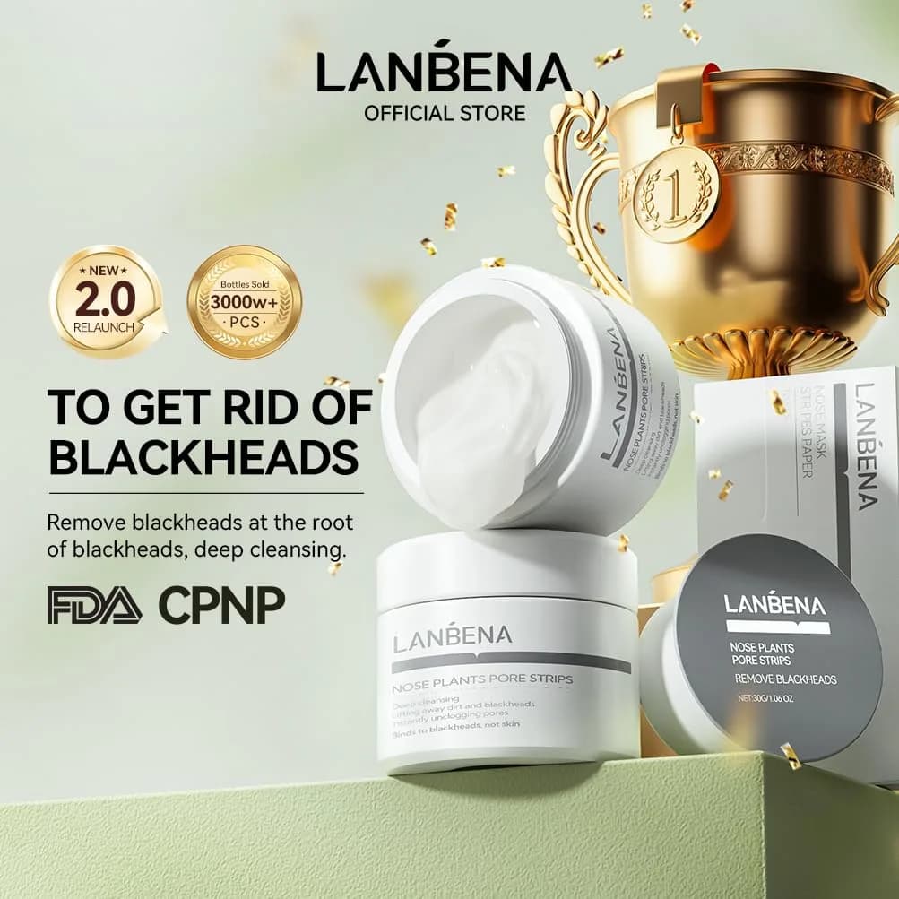 LANBENA Blackhead Remover Mask Charcoal Peel Off Mask 125ml (4.23 Fl Oz) | Deep Cleansing Pore Minimizer - view 9