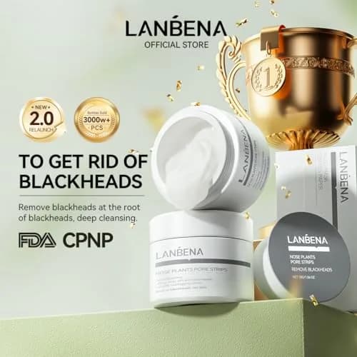 LANBENA Blackhead Remover Mask Charcoal Peel Off Mask 125ml (4.23 Fl Oz) | Deep Cleansing Pore Minimizer thumbnail 9