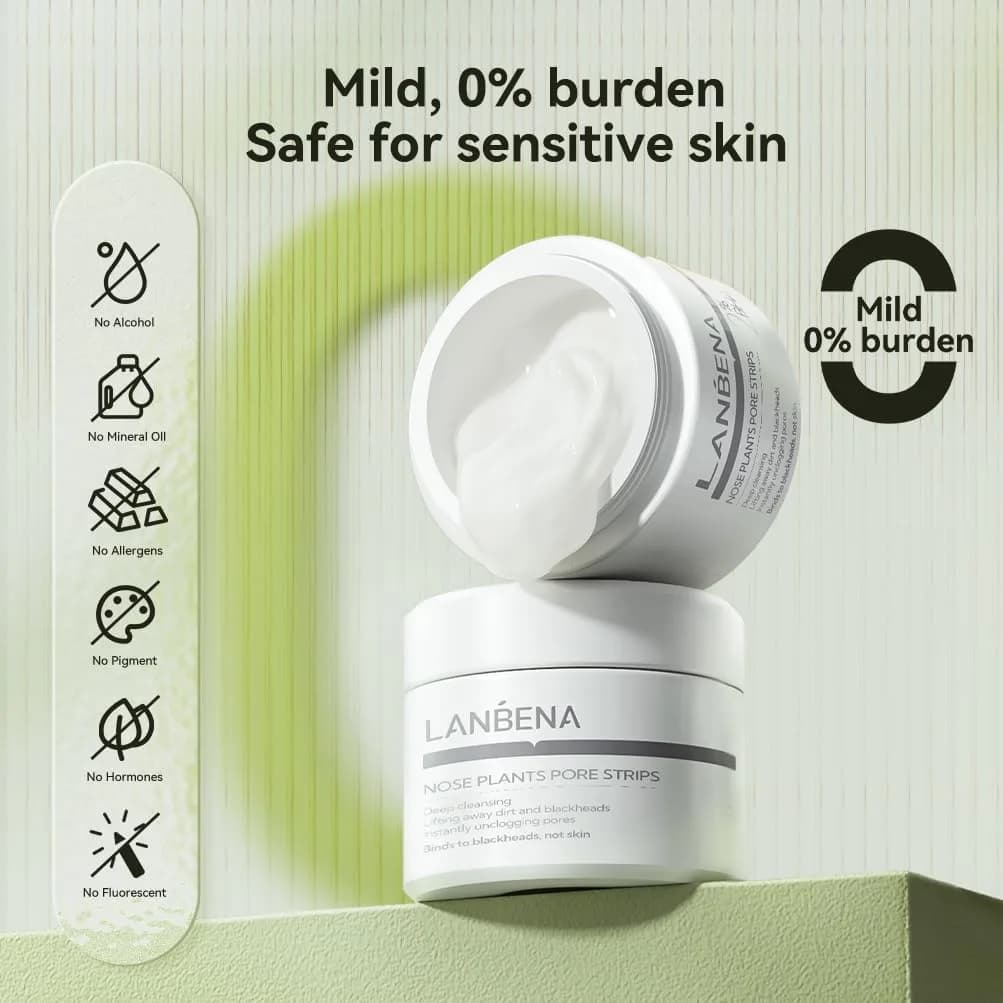 LANBENA Blackhead Remover Mask Charcoal Peel Off Mask 125ml (4.23 Fl Oz) | Deep Cleansing Pore Minimizer - view 2