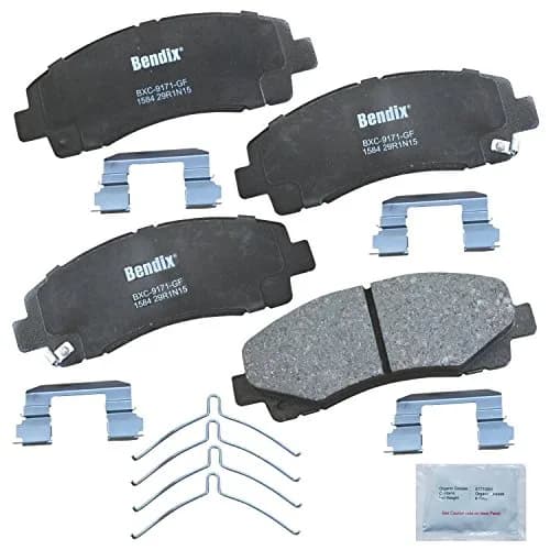 Bendix Priority1 CFC1584 Ceramic Front Brake Pads for Acura TL 2009-2014, TLX 2015-2020, Honda Ridgeline 2006-2014 | OE Fit & Quiet thumbnail 1