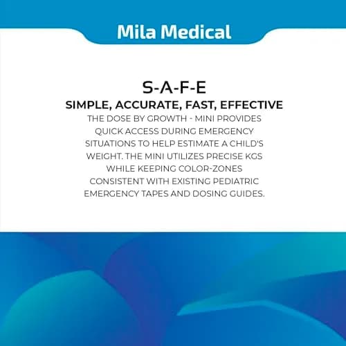 Dose By Growth Pediatric Emergency Length-Based Tape 1.5m (4.9ft) | Broselow Compatible for Accurate Emergency Dosing thumbnail 2