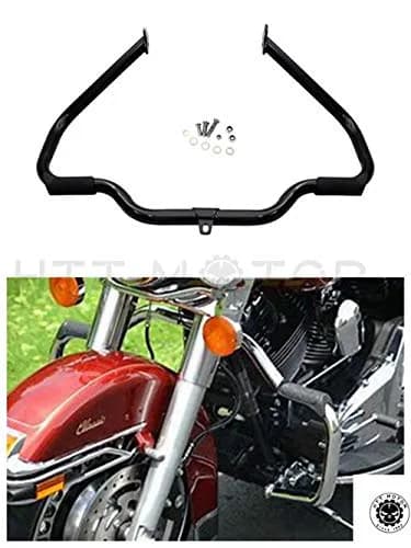 HTTMT EG03 Black Engine Guard Crash Bar for Harley Touring 2009-2017 | Heavy Duty Steel 1.25 inch thumbnail 2