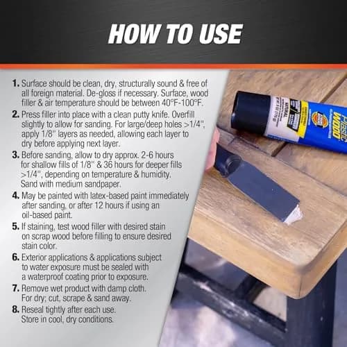 PLASTIC WOOD All Purpose Latex Wood Filler, Natural, 3 Oz | Shrink & Crack Resistant thumbnail 3