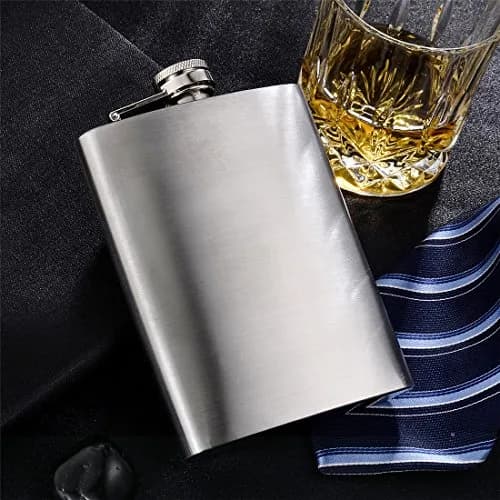 GENNISSY 10oz Hip Flask for Liquor | Leakproof Stainless Steel Gift for Men Women thumbnail 6