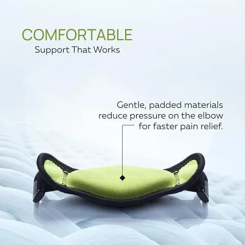 ZOFORE SPORT Tennis Elbow Brace With Compression Pad | Effective Pain Relief for Men & Women (One Size, Black) thumbnail 5