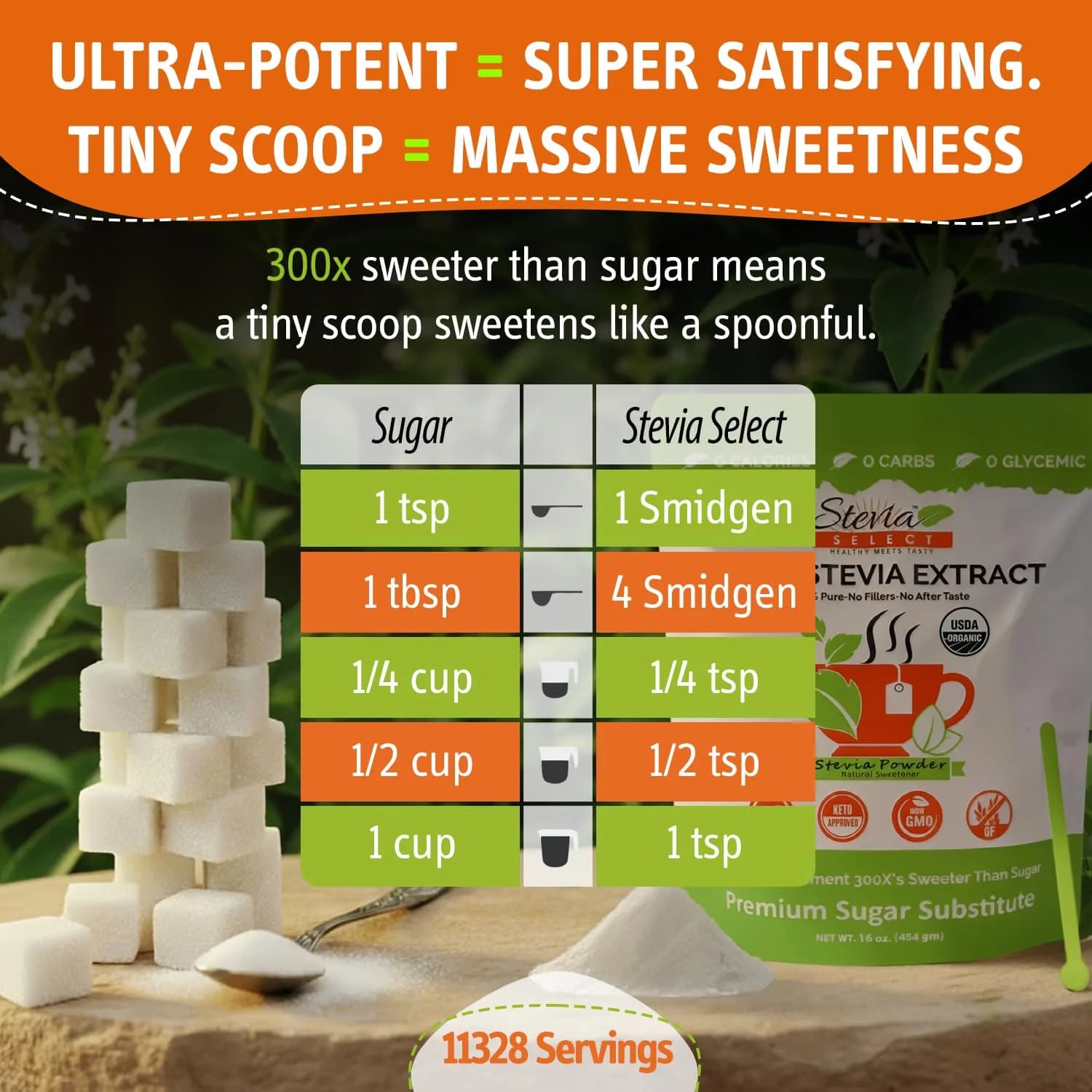 Stevia Select Organic Stevia Powder, 16 Ounce (Pack of 1) | Pure Plant-Based Sweetener - view 4