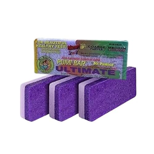 Mr. Pumice Ultimate PUMI Bar 2-in-1 Dual Grit (Medium + Coarse) Callus Remover for Feet & Heels | 4 Pack thumbnail 1