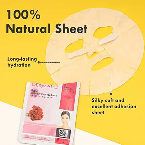 DERMAL 16 Collagen Korean Essence Sheet Mask Variety Pack B Set | 23g Essence Each thumbnail 5