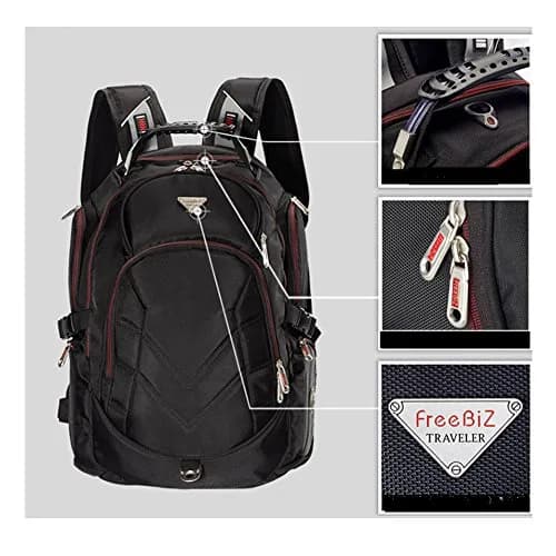 FREEBIZ 19 Inch Laptop Backpack Bag | 55L Travel Rucksack for Gaming & Large Laptops thumbnail 4
