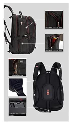 FREEBIZ 19 Inch Laptop Backpack Bag | 55L Travel Rucksack for Gaming & Large Laptops thumbnail 5