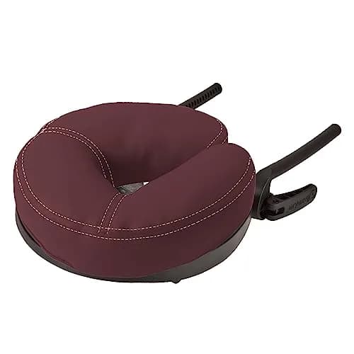 EarthLite Caress Face Cradle with Strata Pillow, Burgundy | Self-Adjusting Headrest for Massage Tables (17.1cm L x 36.2cm W x 36.2cm H) thumbnail 1