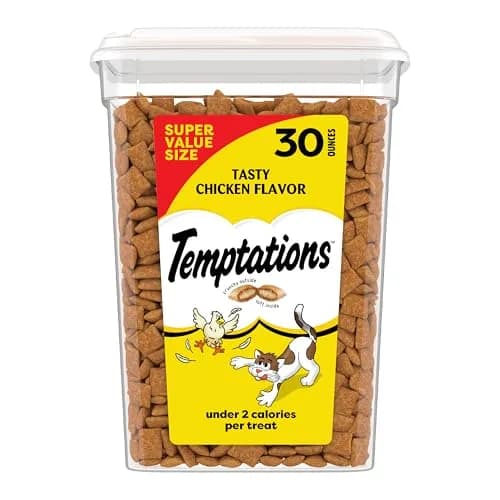 Temptations Classic Crunchy & Soft Cat Treats, Tasty Chicken Flavor, 1.88 Pound Bag thumbnail 1
