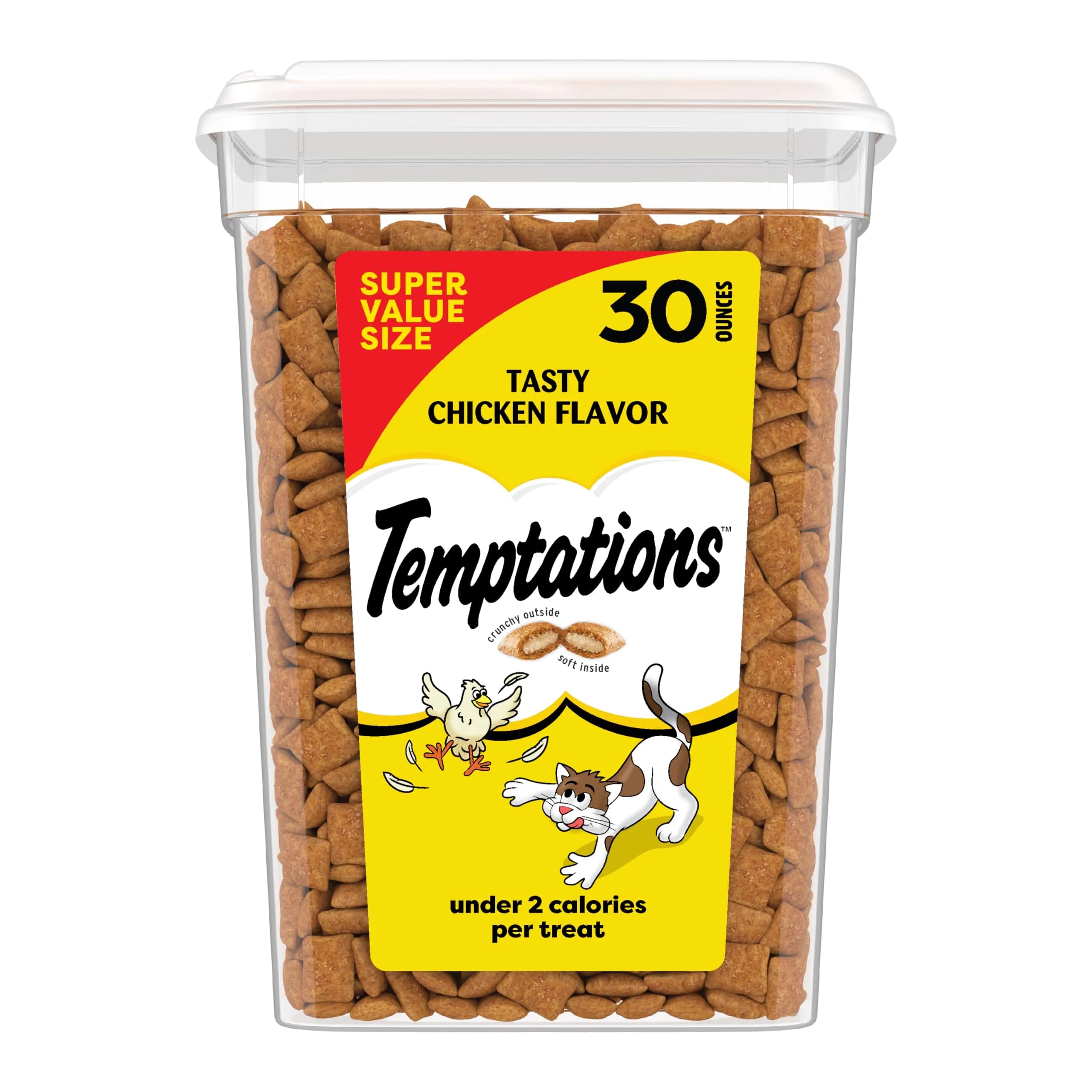 Temptations Classic Crunchy & Soft Cat Treats, Tasty Chicken Flavor, 1.88 Pound Bag - main product image