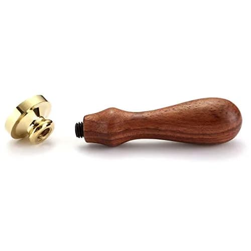 Yoption Initial Alphabet Wax Seal Stamp, Brass Head & Wooden Handle | Retro Letter Q for Invitations thumbnail 5