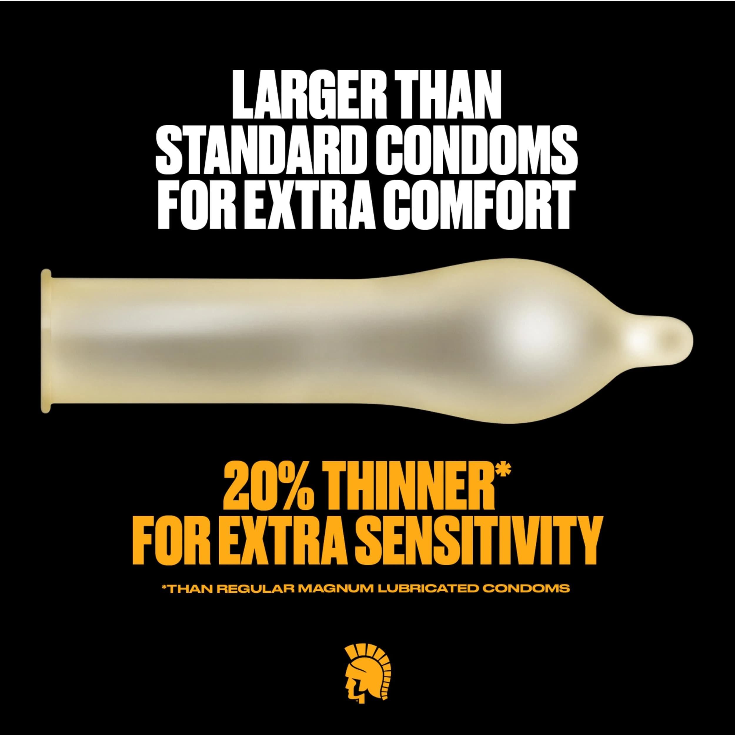 TROJAN Magnum BareSkin Large Condoms for Men, 24 Count | Thinnest Magnum for Heightened Sensitivity - view 2