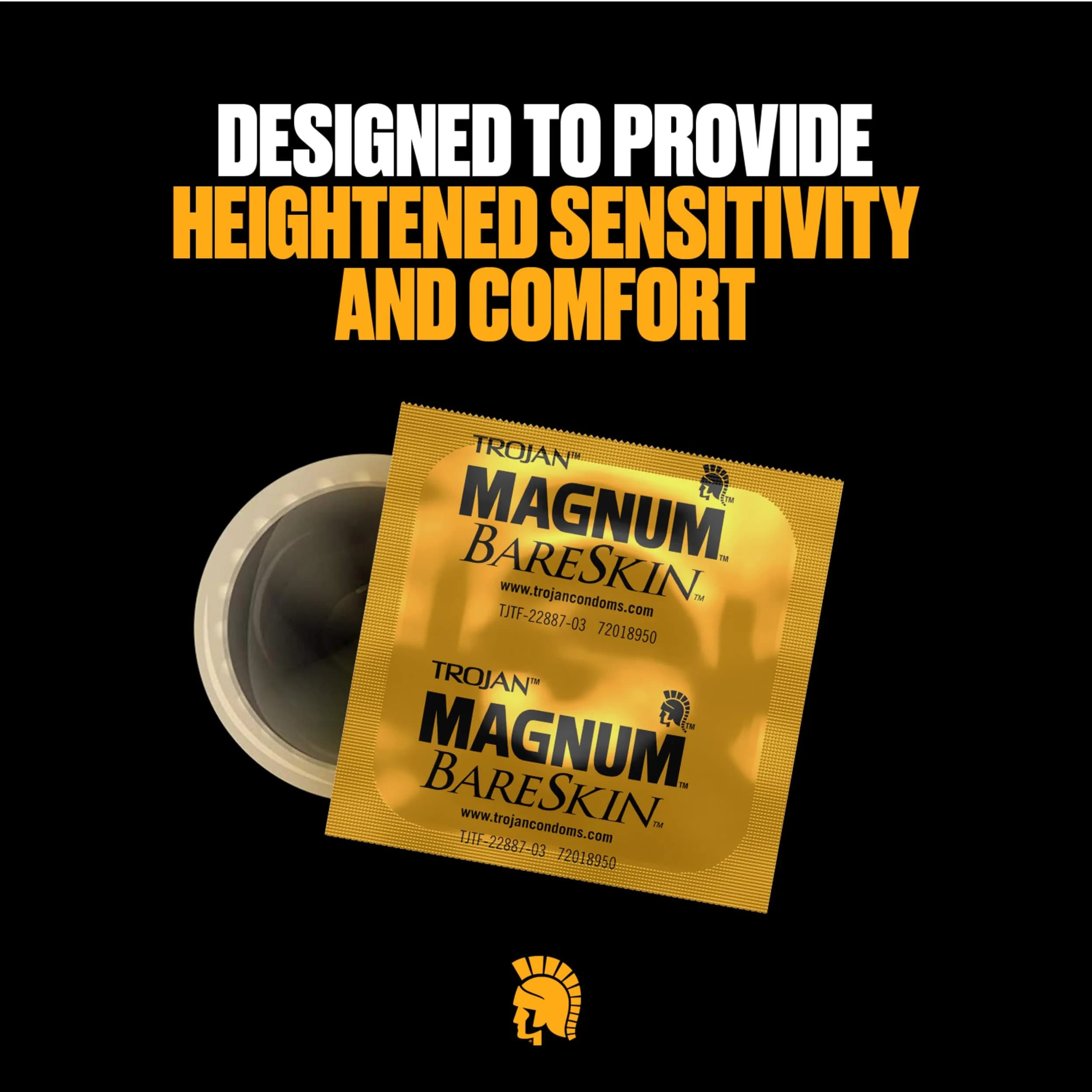 TROJAN Magnum BareSkin Large Condoms for Men, 24 Count | Thinnest Magnum for Heightened Sensitivity - view 3