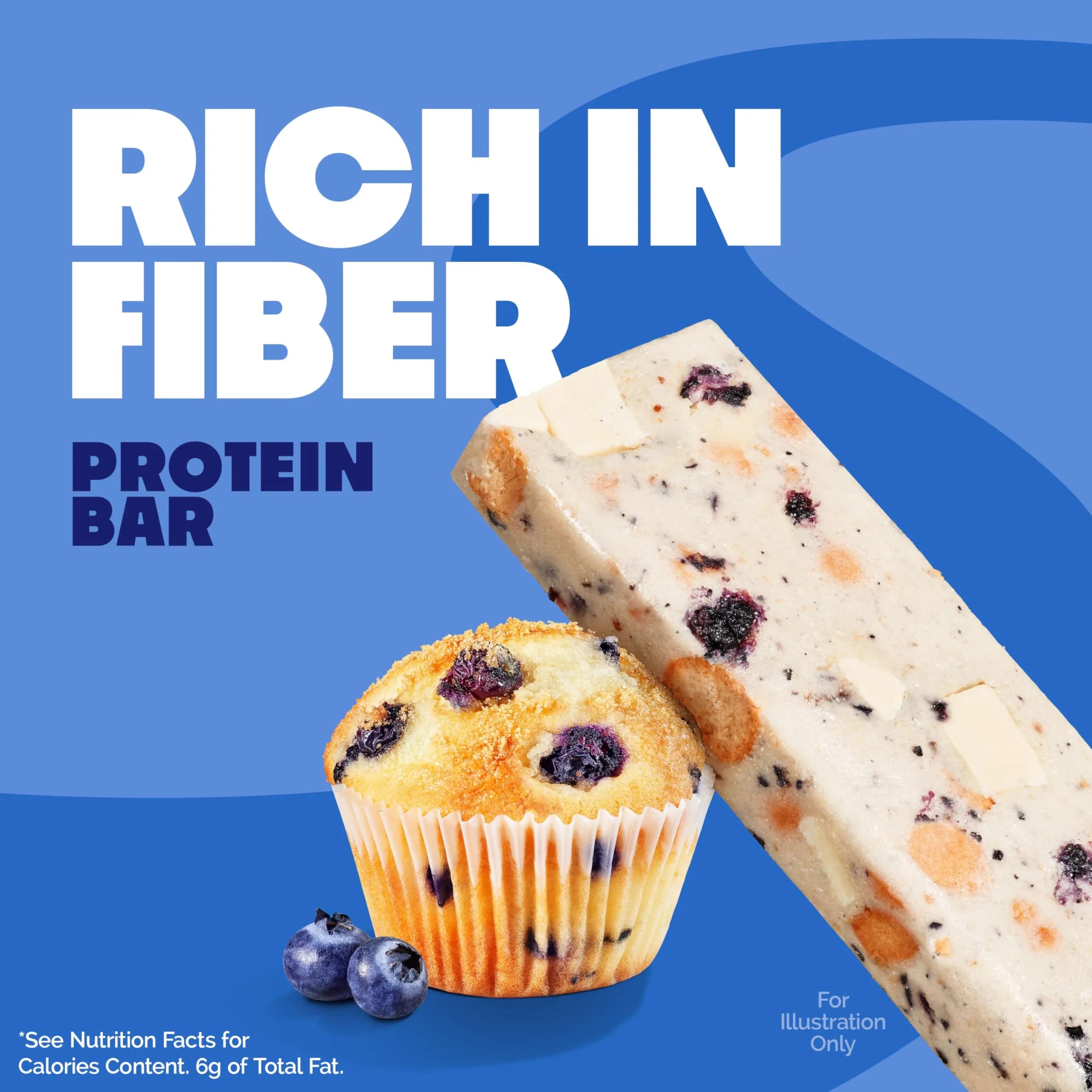Quest Blueberry Muffin Protein Bars 2.12oz (60g) | 20g Protein, 4g Net Carbs, Gluten-Free - view 3