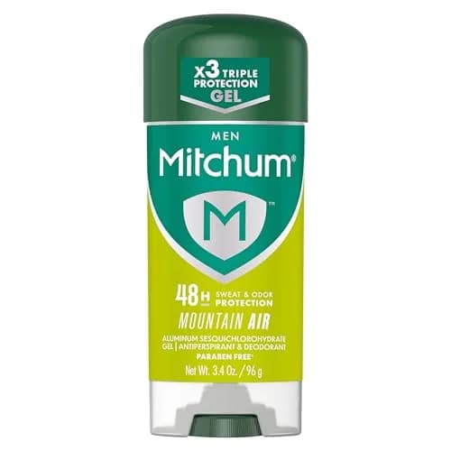 Mitchum Men's Antiperspirant Deodorant Gel Stick, Mountain Air, 96g (3.4 oz) | 48-Hour Sweat & Odor Protection thumbnail 1