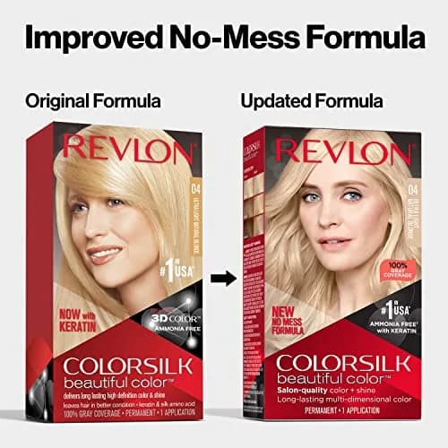 REVLON Colorsilk Permanent Hair Color 03 Ultra Light Sun Blonde | Ammonia-Free, Keratin & Silk Amino Acids, 120ml (4.4 Oz) thumbnail 3