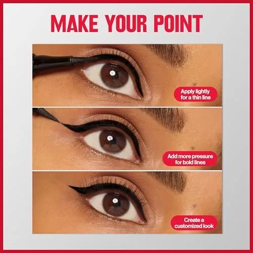 Revlon ColorStay Sharp Line Liquid Eyeliner, Blackest Black, 0.056 ml (0.04 fl oz) | Waterproof & Smudge-Proof for 24 Hours thumbnail 7