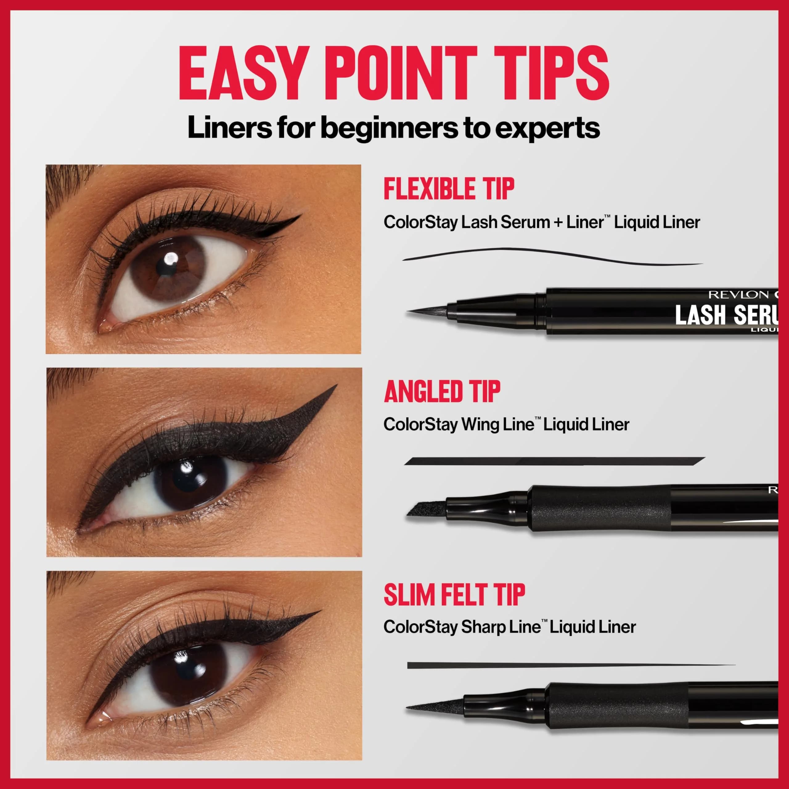 Revlon ColorStay Sharp Line Liquid Eyeliner, Blackest Black, 0.056 ml (0.04 fl oz) | Waterproof & Smudge-Proof for 24 Hours - view 9
