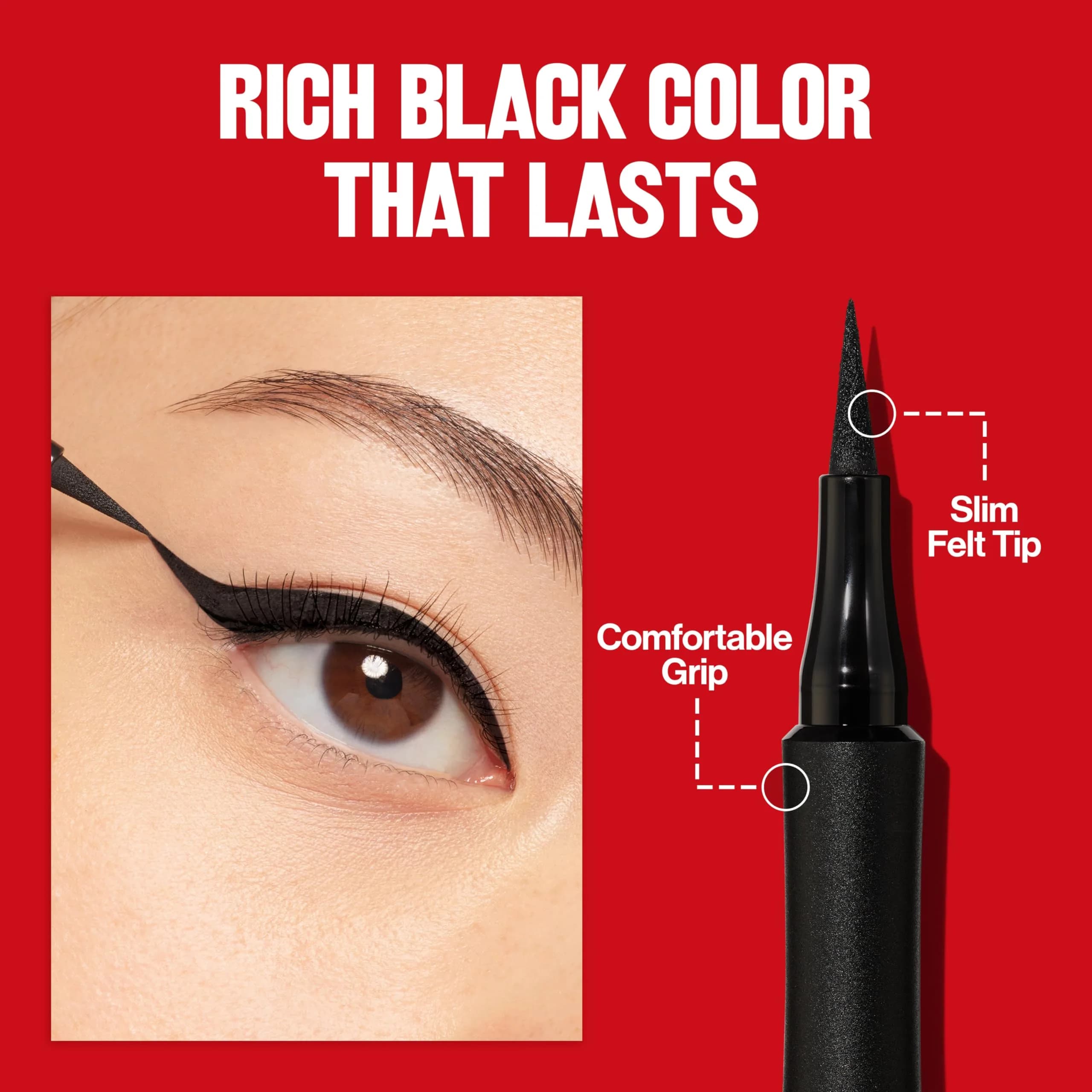 Revlon ColorStay Sharp Line Liquid Eyeliner, Blackest Black, 0.056 ml (0.04 fl oz) | Waterproof & Smudge-Proof for 24 Hours - view 3