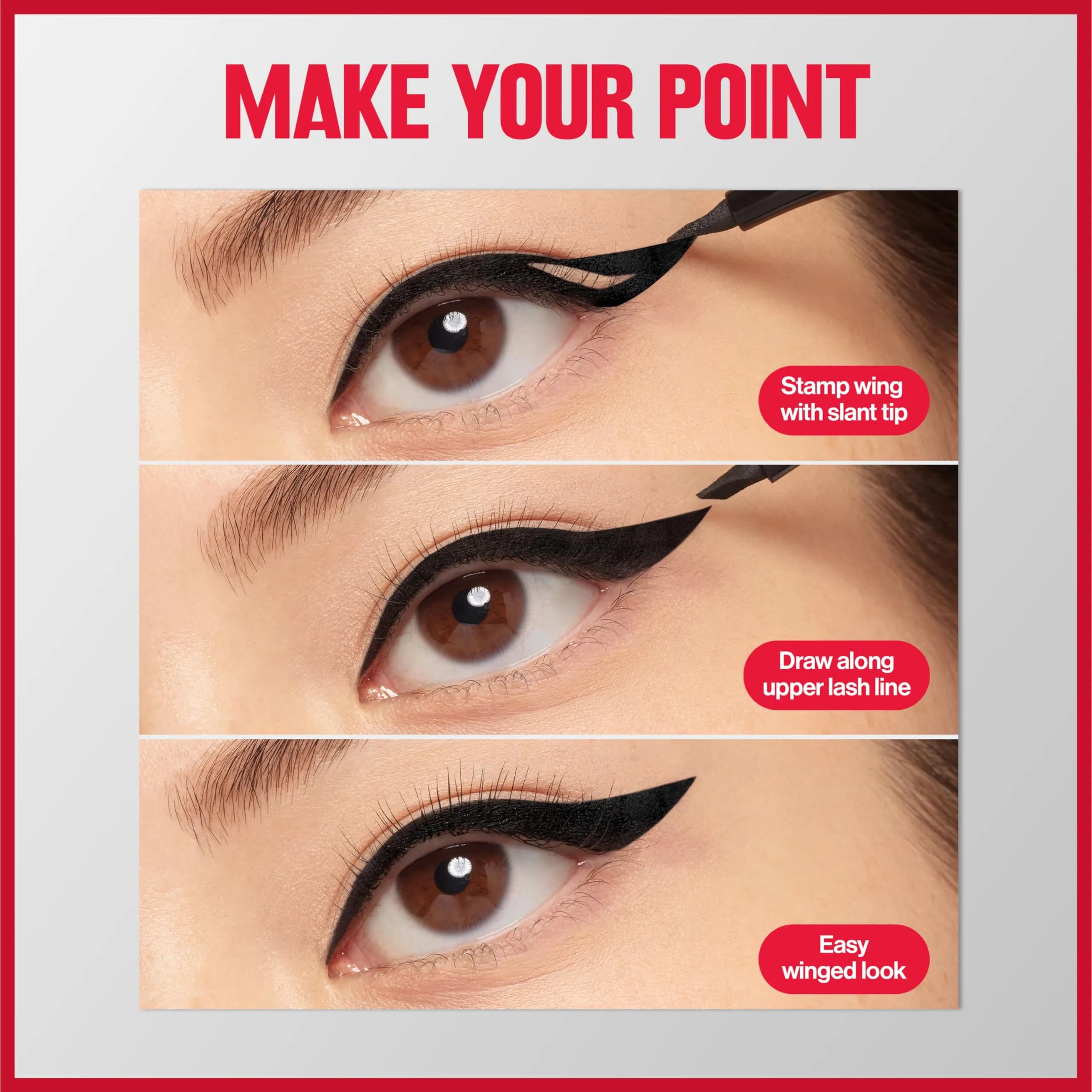 Revlon ColorStay Wing Line Liquid Eyeliner, Blackest Black, 0.04 fl oz (1.2 ml) | Waterproof & Smudge-Proof for Precise Wings - view 7