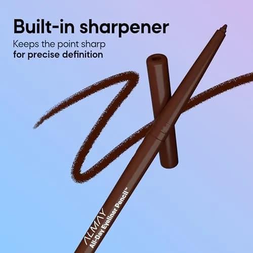 Almay All-Day Eyeliner Pencil, 205 Black - Intense Matte Black for Effortless Definition thumbnail 3